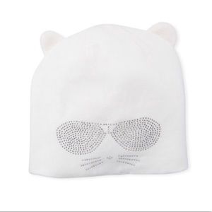 Karl Lagerfeld Disco Choupette Beanie cream